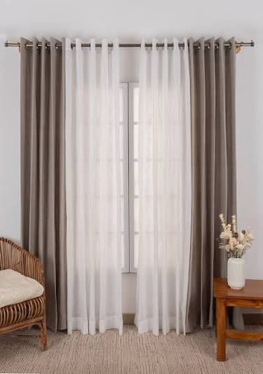 Haze Linen Curtain Set